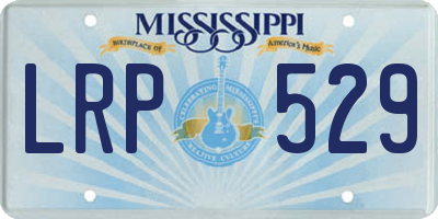 MS license plate LRP529