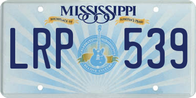 MS license plate LRP539