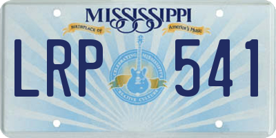 MS license plate LRP541