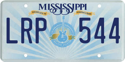 MS license plate LRP544