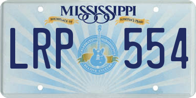 MS license plate LRP554