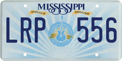 MS license plate LRP556
