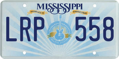 MS license plate LRP558