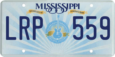 MS license plate LRP559