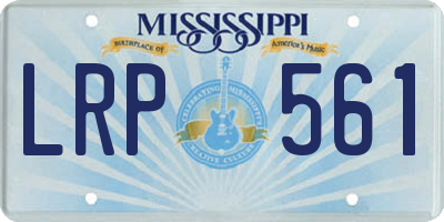 MS license plate LRP561