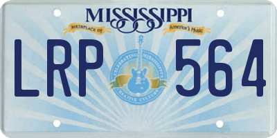 MS license plate LRP564