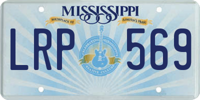 MS license plate LRP569