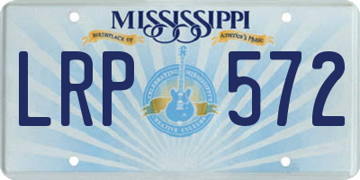 MS license plate LRP572