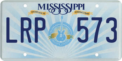 MS license plate LRP573
