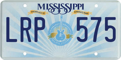MS license plate LRP575
