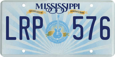 MS license plate LRP576
