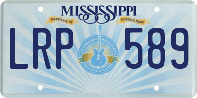 MS license plate LRP589