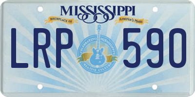 MS license plate LRP590