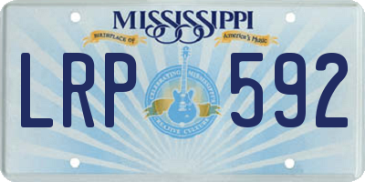 MS license plate LRP592