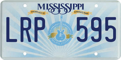 MS license plate LRP595
