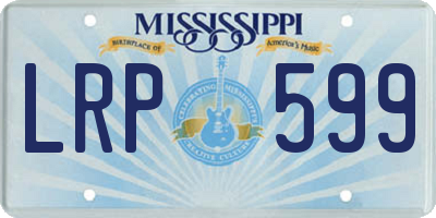 MS license plate LRP599