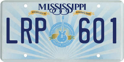 MS license plate LRP601