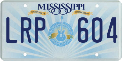 MS license plate LRP604
