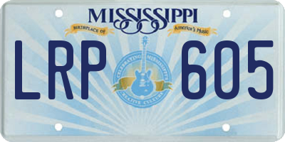 MS license plate LRP605
