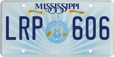 MS license plate LRP606