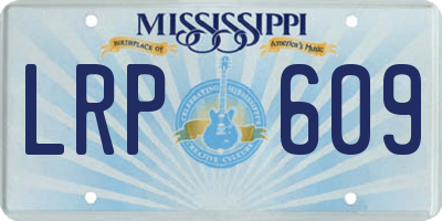 MS license plate LRP609
