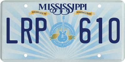 MS license plate LRP610