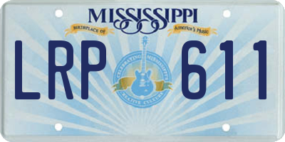 MS license plate LRP611
