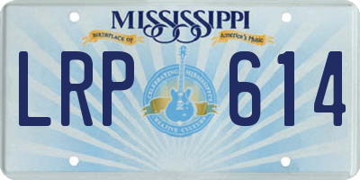 MS license plate LRP614