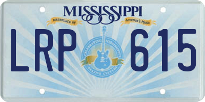 MS license plate LRP615