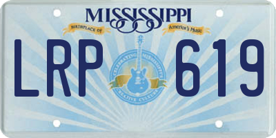 MS license plate LRP619