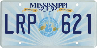 MS license plate LRP621