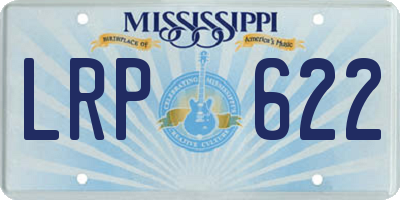MS license plate LRP622