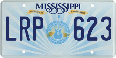MS license plate LRP623