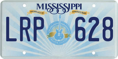 MS license plate LRP628