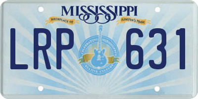 MS license plate LRP631