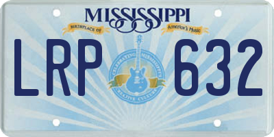 MS license plate LRP632