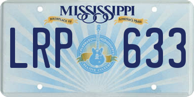 MS license plate LRP633