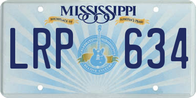 MS license plate LRP634