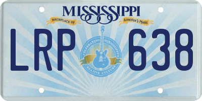 MS license plate LRP638