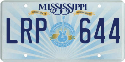MS license plate LRP644