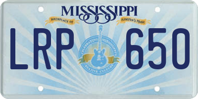 MS license plate LRP650