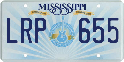 MS license plate LRP655