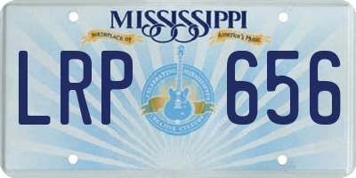 MS license plate LRP656