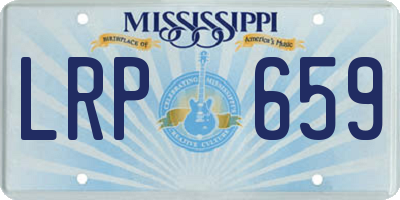MS license plate LRP659