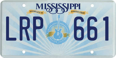 MS license plate LRP661