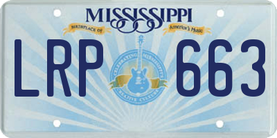 MS license plate LRP663