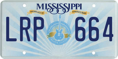 MS license plate LRP664
