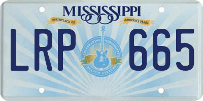 MS license plate LRP665