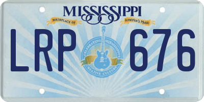 MS license plate LRP676