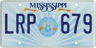 MS license plate LRP679